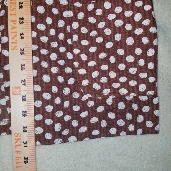 NWT Cristin Stevens Women's Brown Polkadot Blouse and Skirt VTG Set Size Medium - Picture 11 of 13